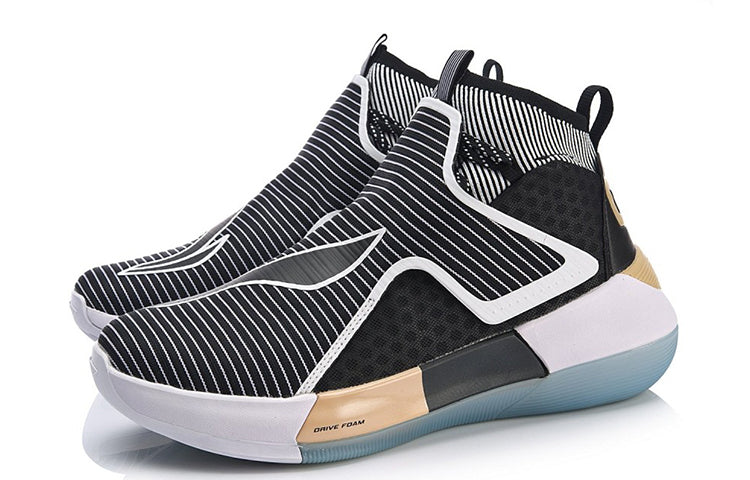 Li-Ning Yushuai 12 High-Top 'Black Gold' ABAN049-2