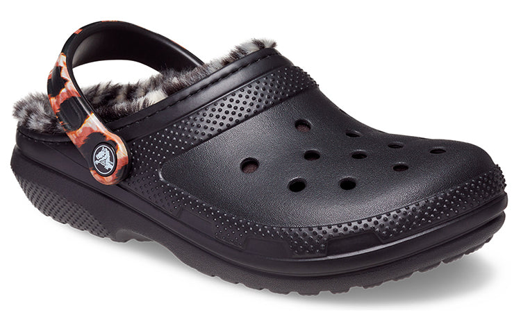 Crocs Classic Lined Animal Remix Clog 'Black & Multi' 207842-0ZR
