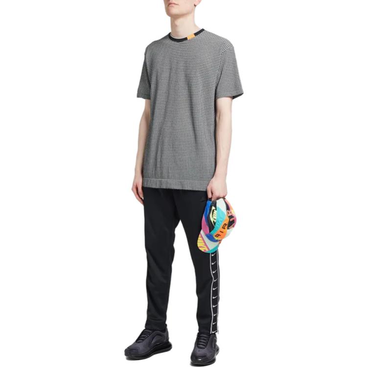 Nike Tech Pack Grid T-shirt 'Black Summit White Orange' AR1592-010