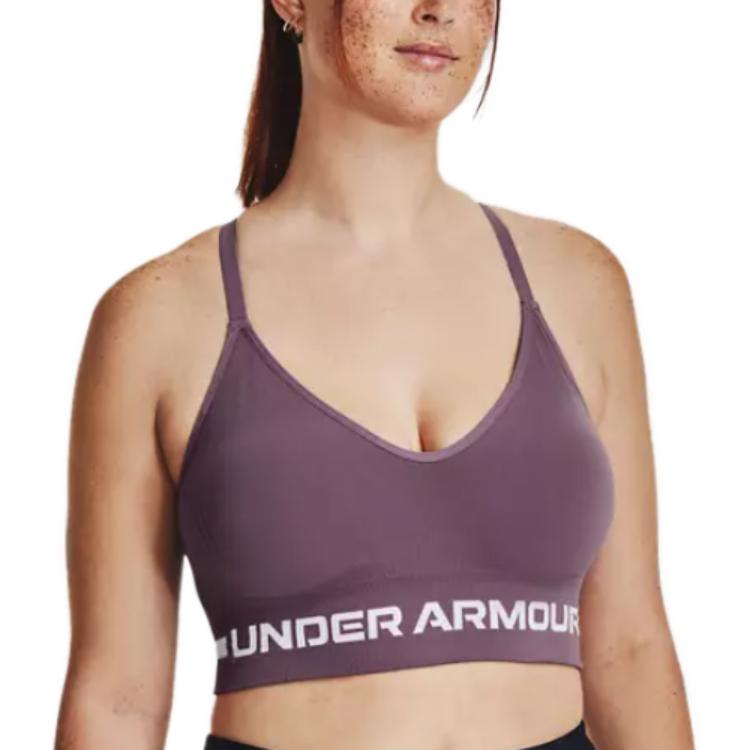 (WMNS) Under Armour Seamless Low Long Bra 'Purple' 1357719-500