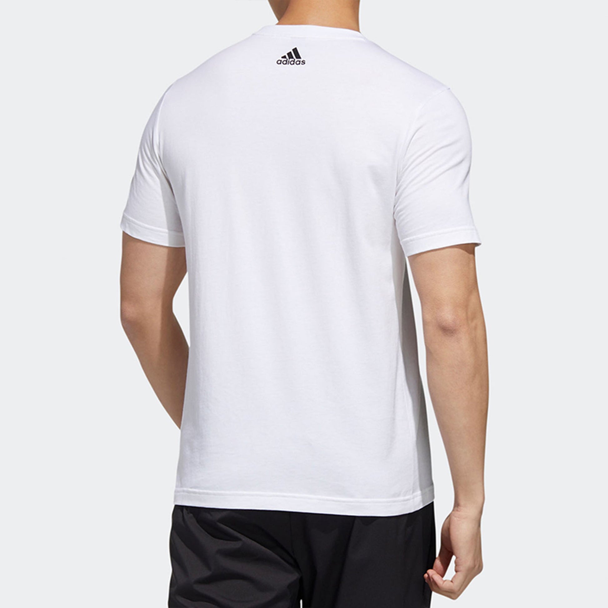 adidas Shanghai Tee Logo Printing Sports Round Neck Short Sleeve White GL0399