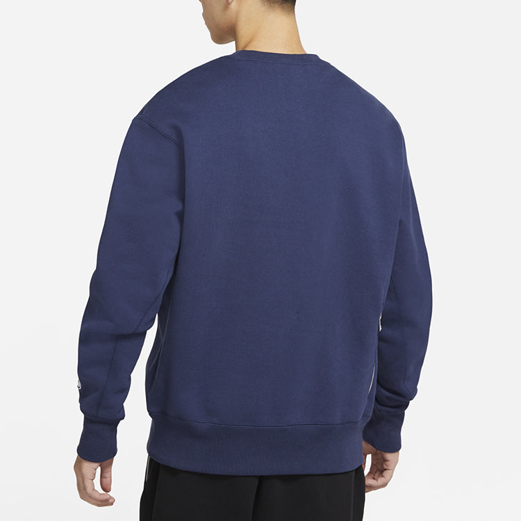 Nike Sportswear logo Casual Sports Round Neck Pullover Blue CU4264-410