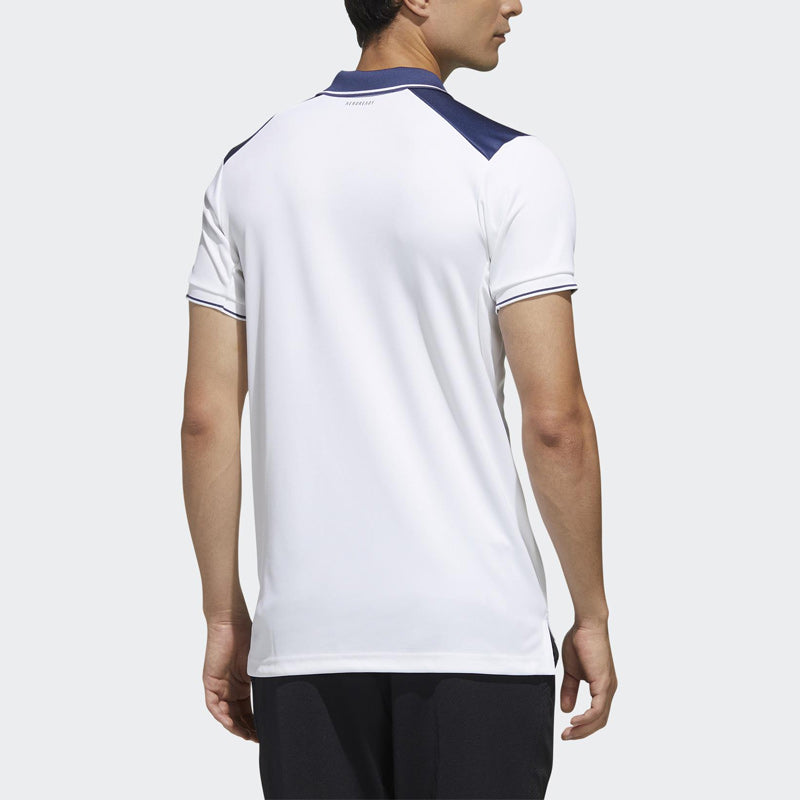 adidas Stripe Casual Short Sleeve polo White FN1452