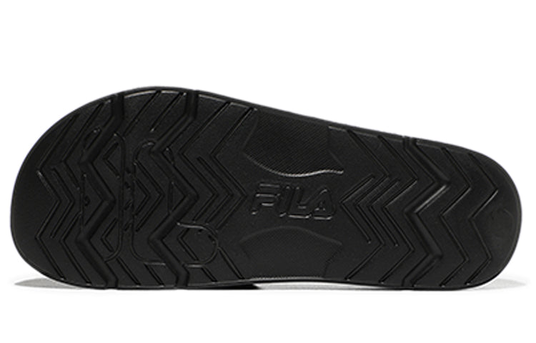 FILA Cozy Lightweight Thick Sole Unisex Black Korean Version Slippers 1SM01591D_001