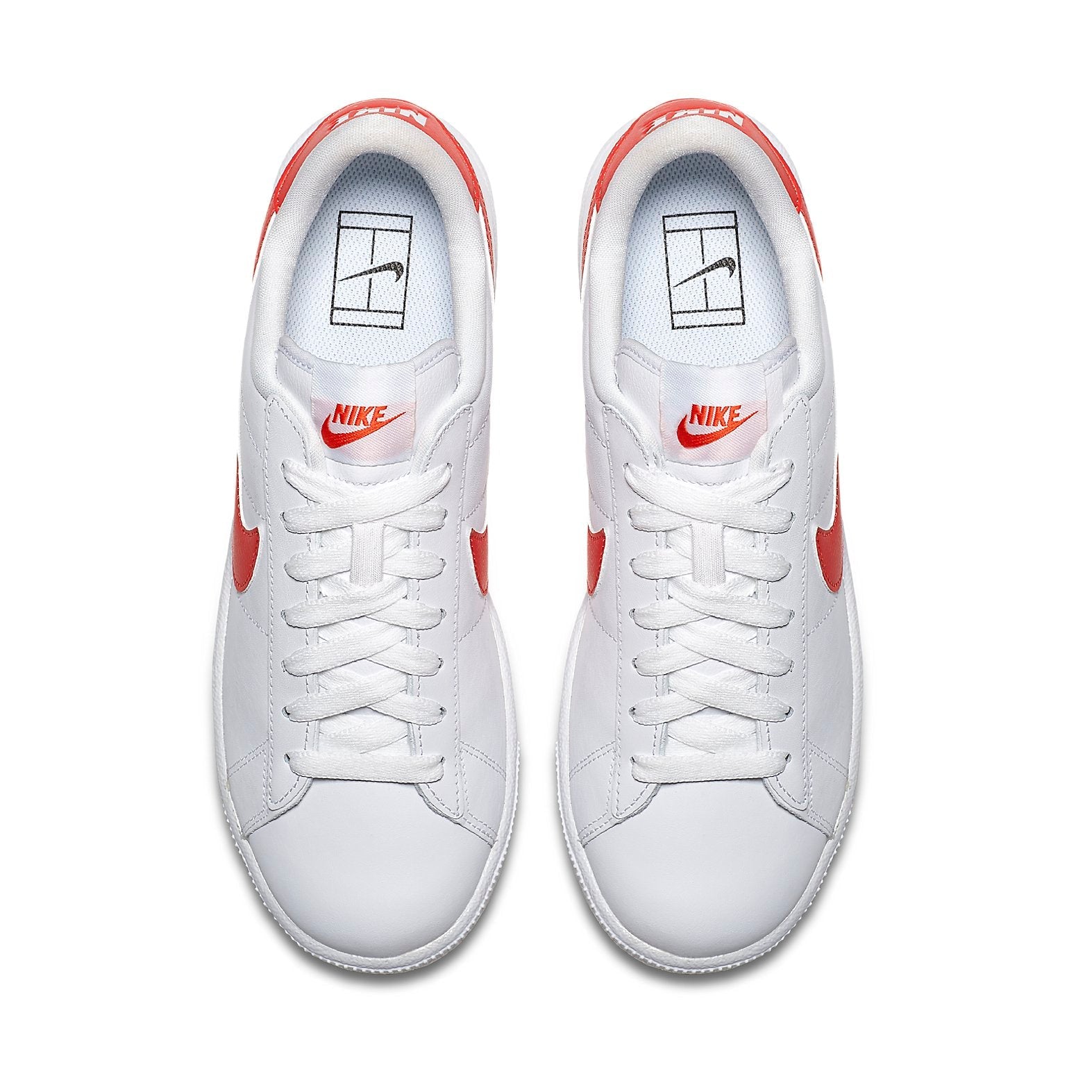 (WMNS) Nike Tennis Classic White/Red 312498-148