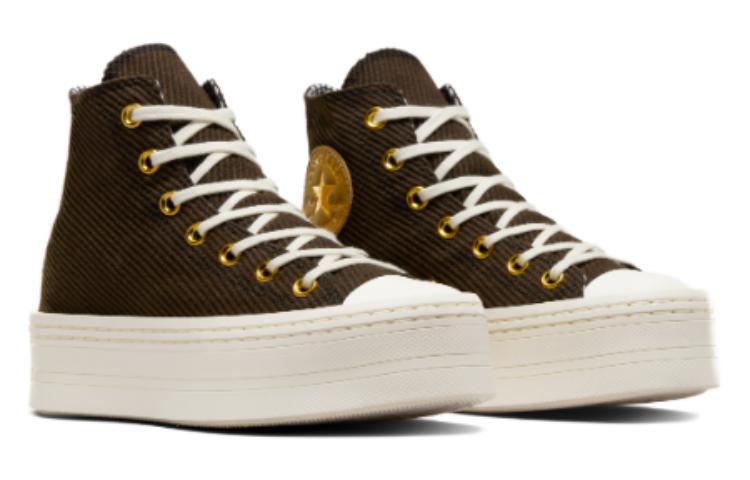 (WMNS) Converse Chuck Taylor All Star Modern Corduroy Lift Platform 'Fresh Brew' A07203C