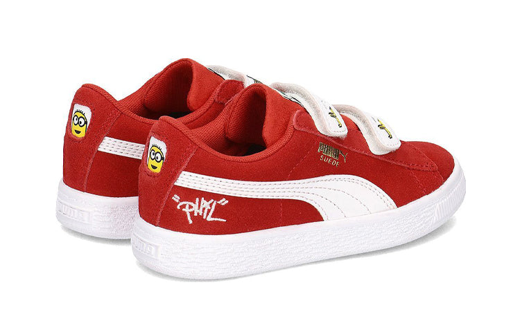 (PS) PUMA Minions Suede V Ps Sneakers RedWhite 365528-01