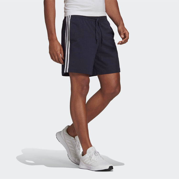 adidas M 3s Sj Sho Logo Printing Stripe Sports Training Shorts Blue GK9989