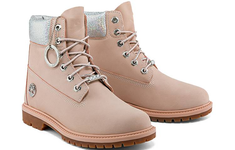 (WMNS) Timberland Heritage 6 Inch Waterproof Boots 'Light Pink Nubuck' A2QZNW