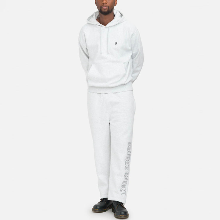 Stussy Swirl Applioue Hoodie 'Light Grey' 118478