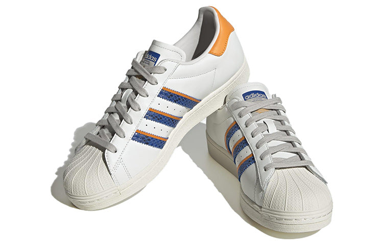 adidas Superstar 'White Orange Rush Snakeskin' FZ6476