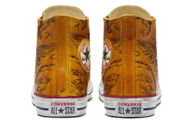 Converse Leather Chuck Taylor All Star High-Top Canvas Shoes Yellow 172535C
