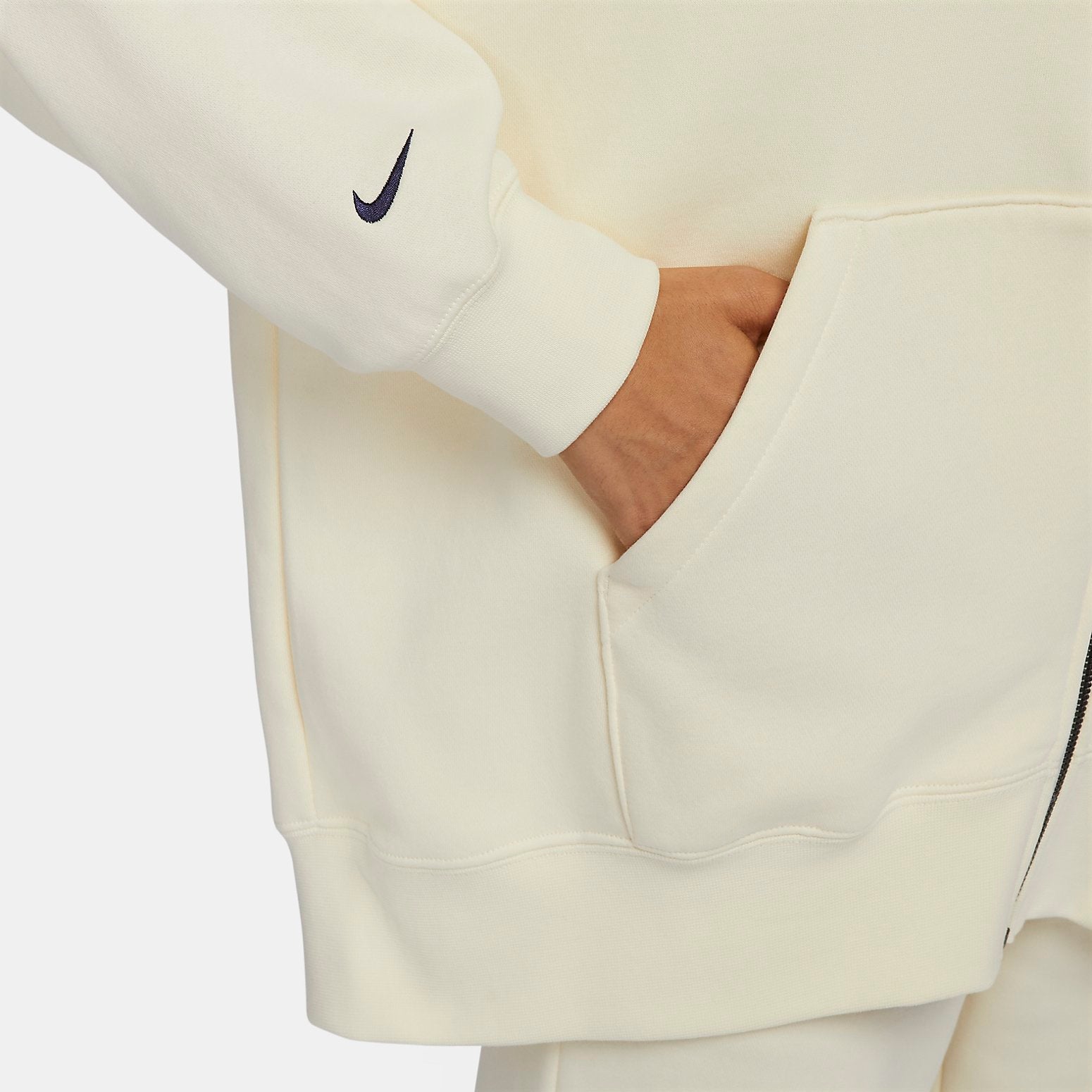 (WMNS) Nike Sportswear Essential Fleece Jacket 'Beige' FV8445-113