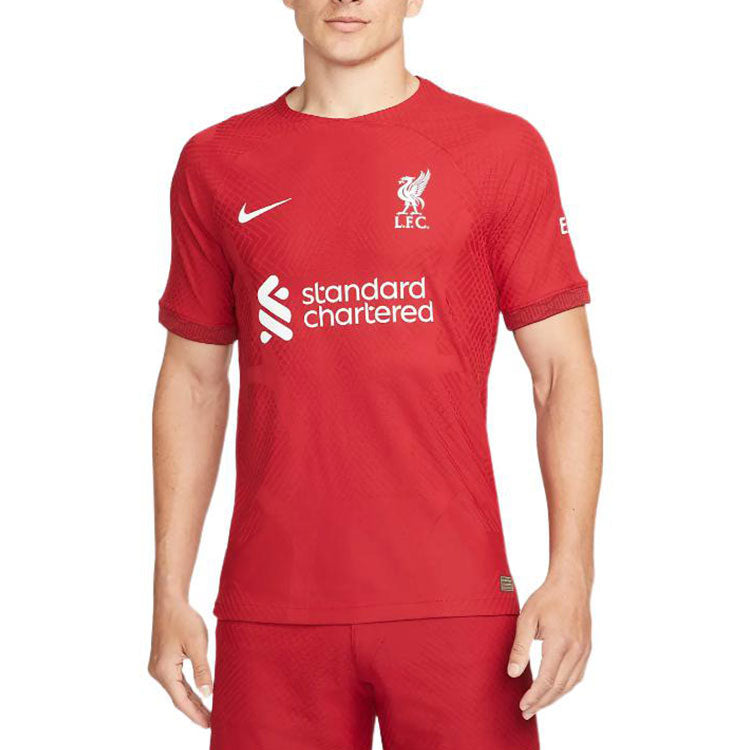 Men's Nike Alphabet Printing Short Sleeve Soccer/Football Jersey 2022/23 Season Liverpool Player Edition Deep Red DJ7647-609