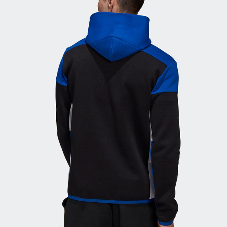 adidas ZNE FZ hooded Colorblock Casual Sports Jacket Black GM6532