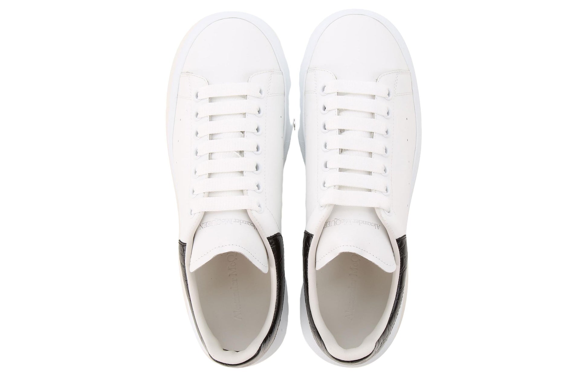 Alexander McQueen Oversized Sneaker 'Black Crocodile' 625162WHYB89061