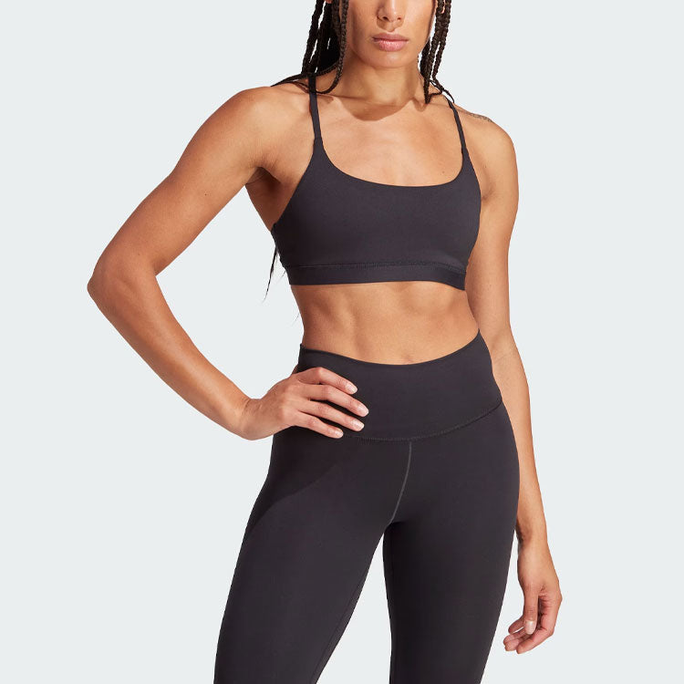 (WMNS) adidas All Me Light Support Bra Asia Sizing 'Black' IQ3374