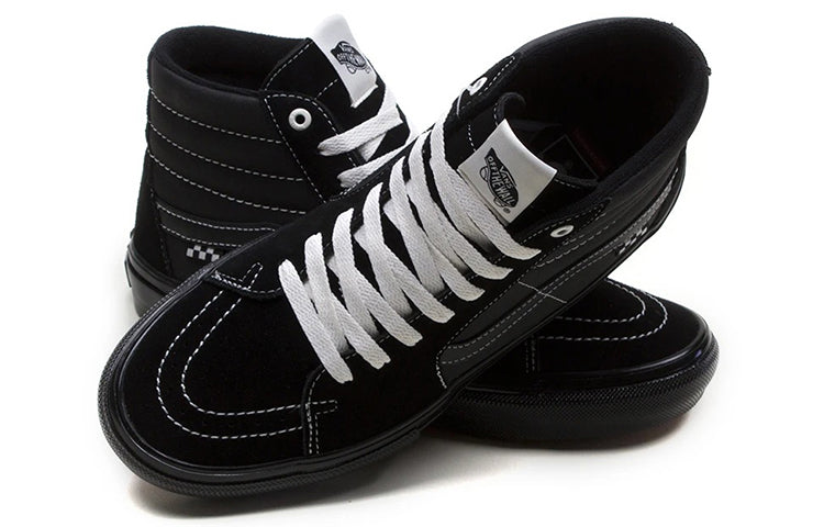 Vans Skate Classics SK8-HI Retro Skateboarding Shoes Unisex Black VN0A5FCCBLK