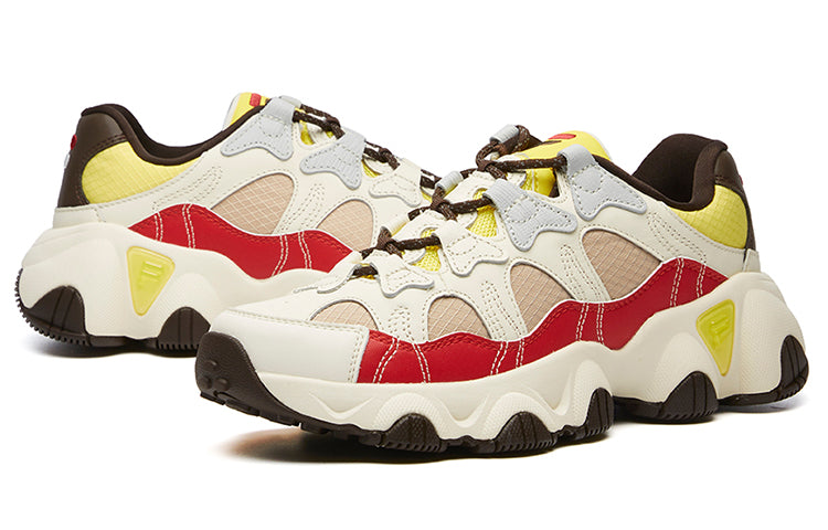 (WMNS) FILA Jagger Low Running Shoes White/Red/Yellow F12W041419FGM