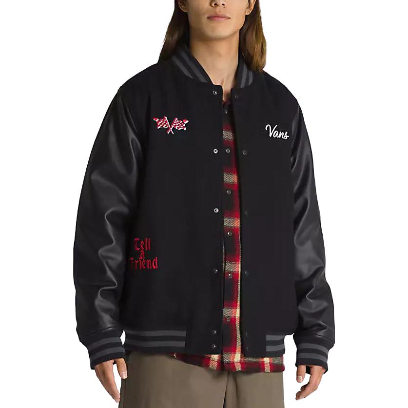 Vans Stevens Varsity Jacket 'Black' VN0008G4BLK