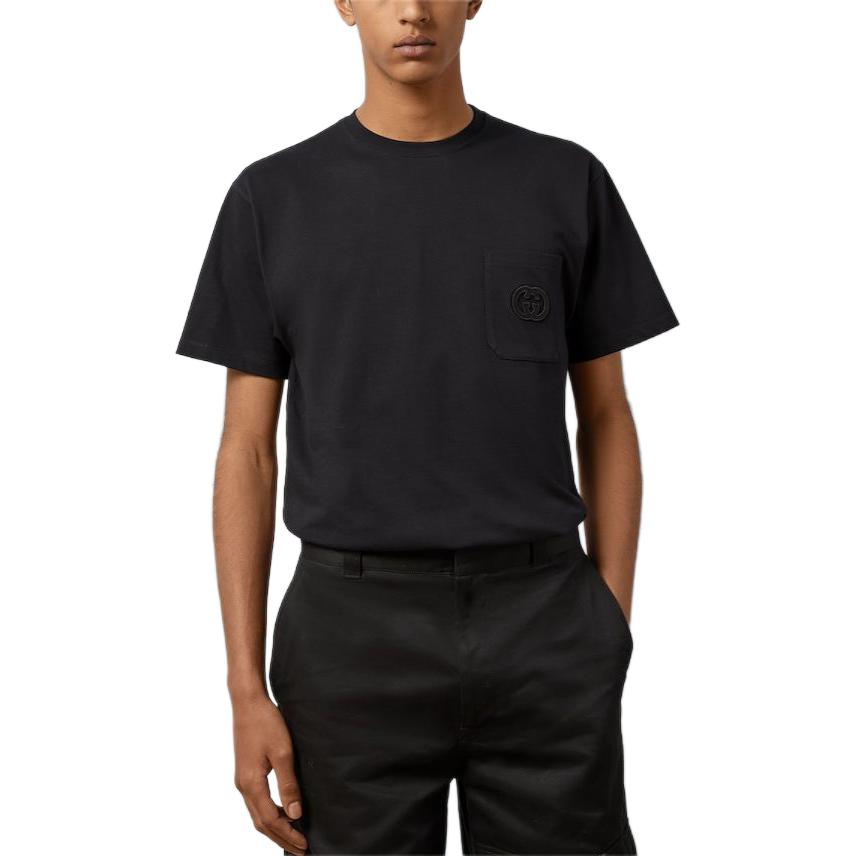 Gucci Cotton Jersey T-Shirt With Patch 'Black' 774347-XJGA8-1043