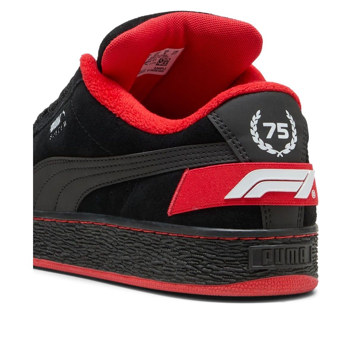 PUMA Formula 1 75 Years Suede XL 'Puma Black Pop Red' 308894-01