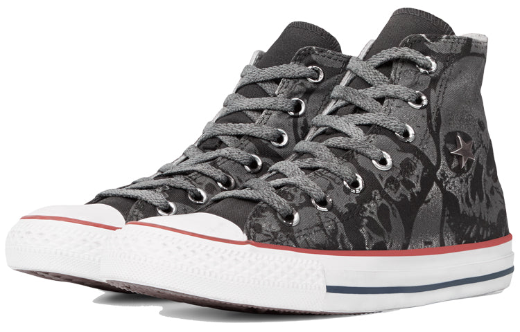 Converse Chuck Taylor All Star Skull Tattoo High Top Gray White 165779C