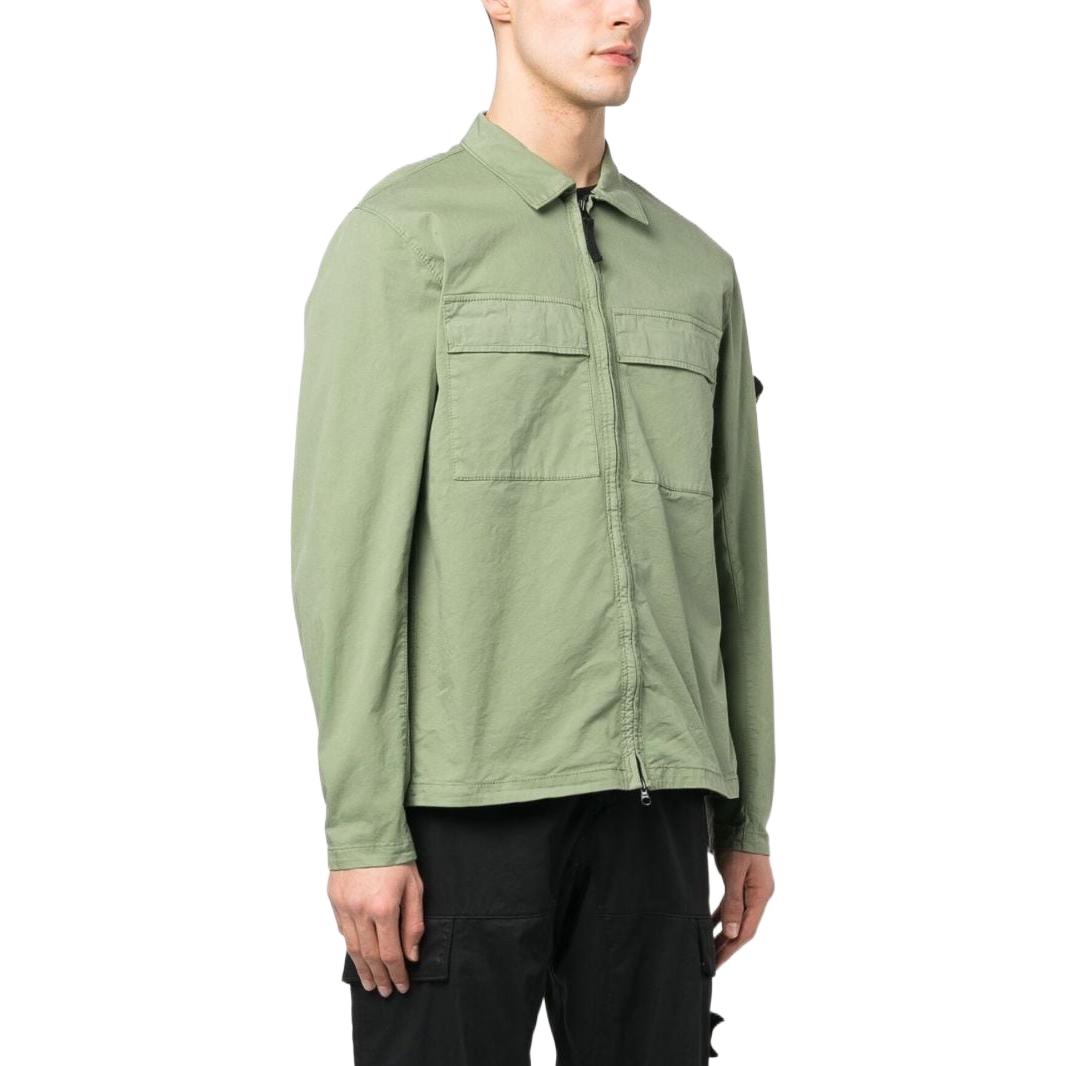 STONE ISLAND Compass Logo Shirt Jacket 'Green' 781510210-V0055