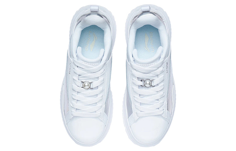 (WMNS) Li-Ning Retro Sport Leisure 'White' AGCR338-3