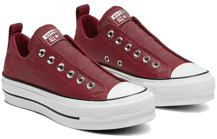 (WMNS) Converse Chuck Taylor All Star Final Frontier Platform Slip Thick Sole 'Red White' 565239C