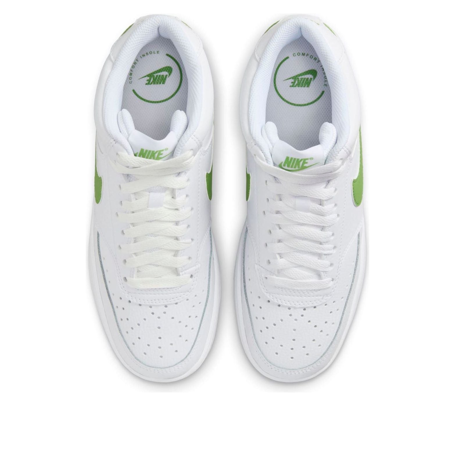 (WMNS) Nike Court Vision Mid 'White Green' CD5436-107