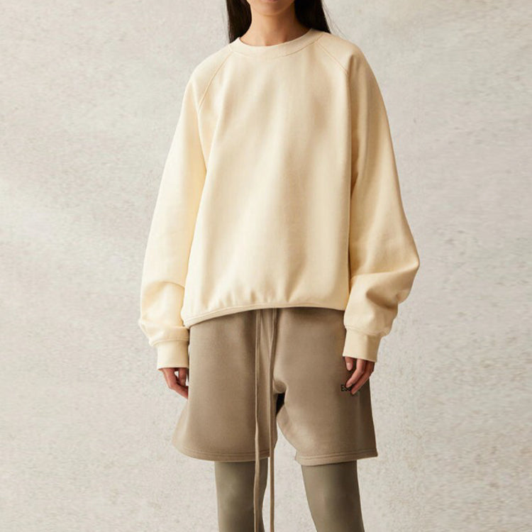 Fear of God Essentials SS21 Pull-Over Crewneck Buttercream Cream FOG-SS21-578