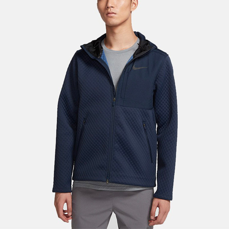 Nike Full-length zipper hooded training Jacket Blue BV3999-452