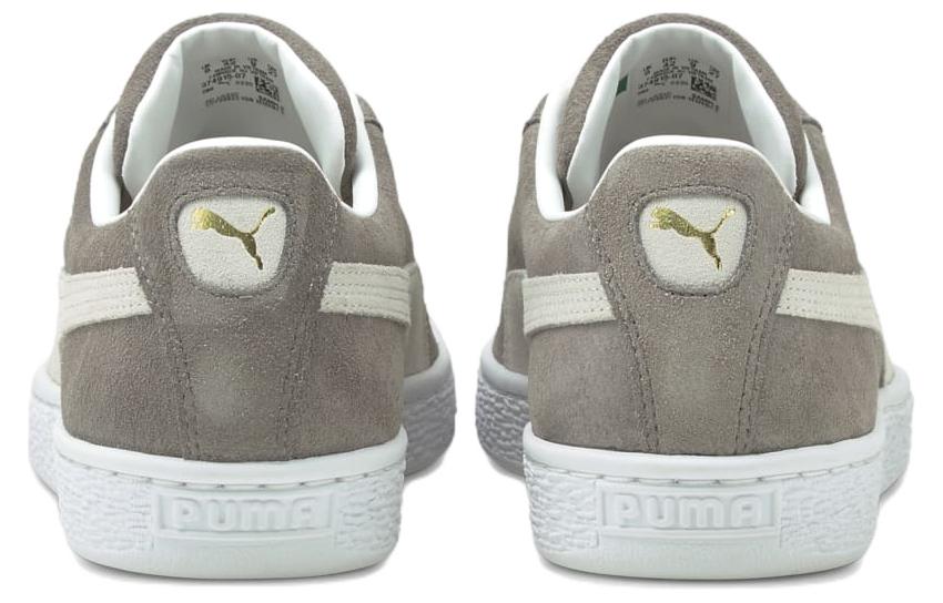 PUMA Suede Classic Xxi Minimalistic Cozy Retro Casual Skateboarding Shoes Unisex Gray White 385378-07