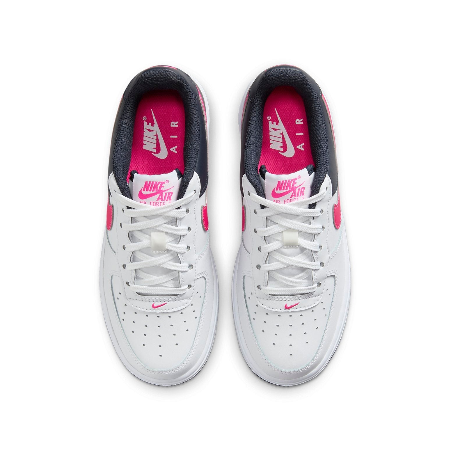 (GS) Nike Air Force 1 Low 'White Obsidian Pink' CT3839-109