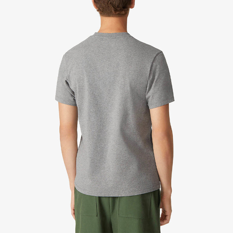 Men's KENZO Solid Color Printing Pattern Short Sleeve Gray FB55TS0204YA-95