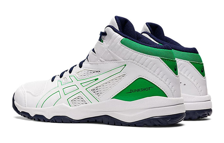 (GS) ASICS Dunkshot Mb 9 'White Green' 1064A006-107