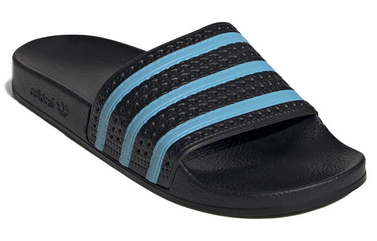 adidas originals Adilette Slides 'Black Blue' EF5503