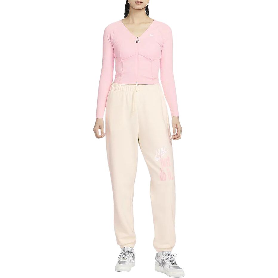 (WMNS) Nike Sportswear V-Day Long-Sleeve Full-Zip Top 'Pink' HF1133-631