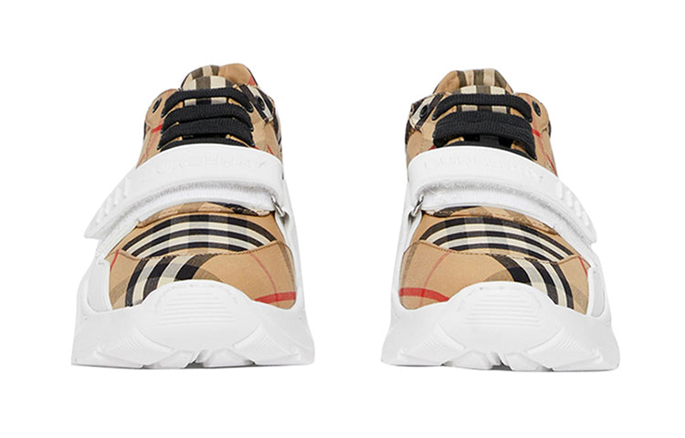 (WMNS) Burberry Vintage Check Cotton Sneakers 'Beige White' 80202811