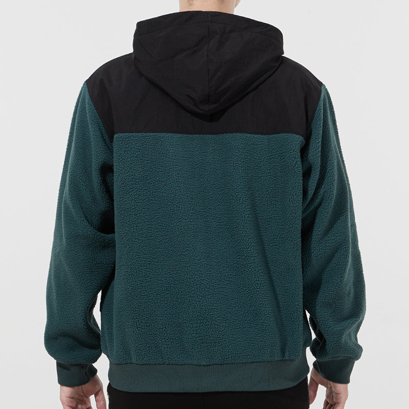 PUMA Winterized lamb's wool Stay Warm Colorblock Hooded Jacket Green 848253-80