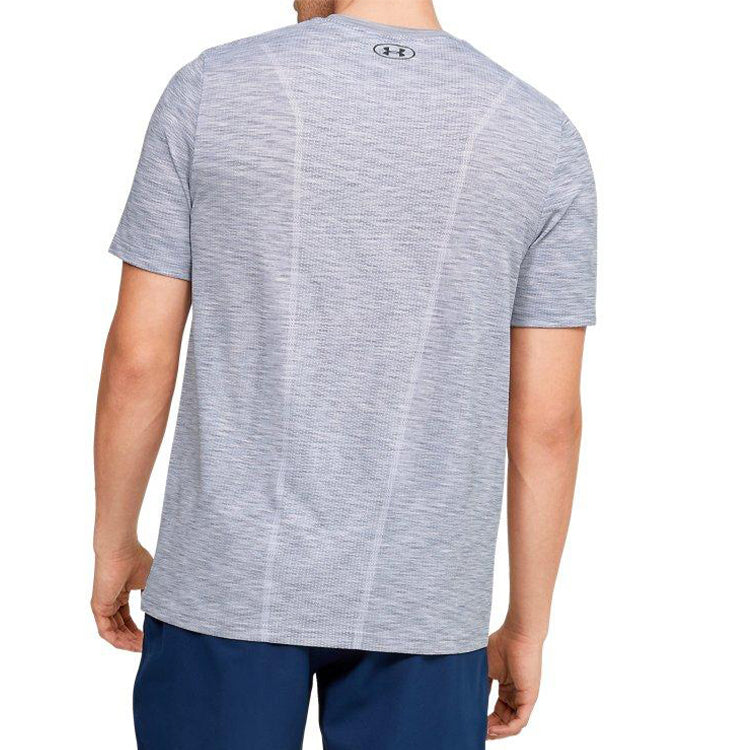 Men's Under Armour UA Seamless SS Training Sports Short Sleeve Gray 1347751-011