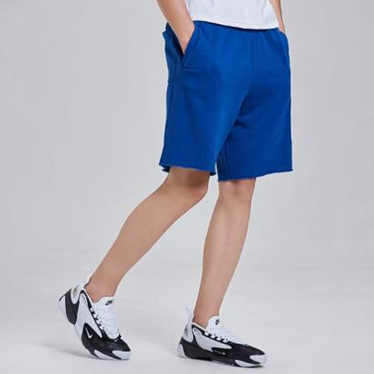 Men's Nike Swoosh Logo Loose Breathable Running Sports Shorts Blue AR2376-439