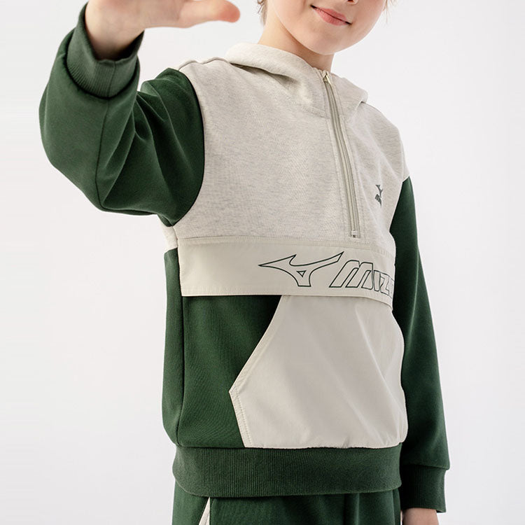 (GS) Mizuno Logo Hoodie 'Grey' 32CA3925