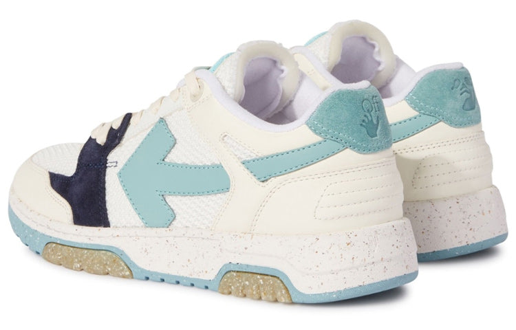 Off-White Slim Out Of Office Sneakers 'Teal White' OMIA243S23LEA0010349