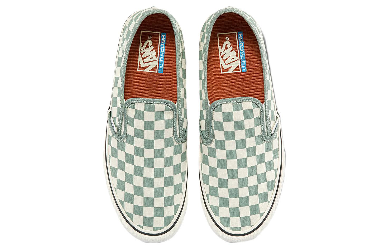 Vans Slip-on Low Tops Casual Skateboarding Shoes Unisex Green White VN0A5HYQB8O