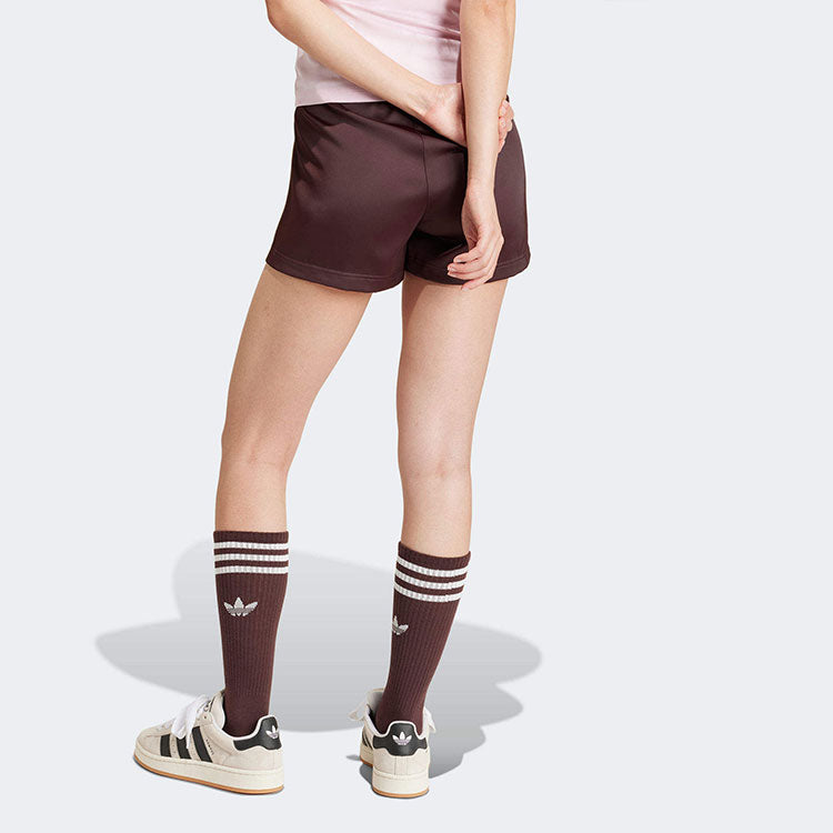 (WMNS) adidas 3-Stripes Satin Shorts Asia Sizing 'Shadow Brown' IR6094