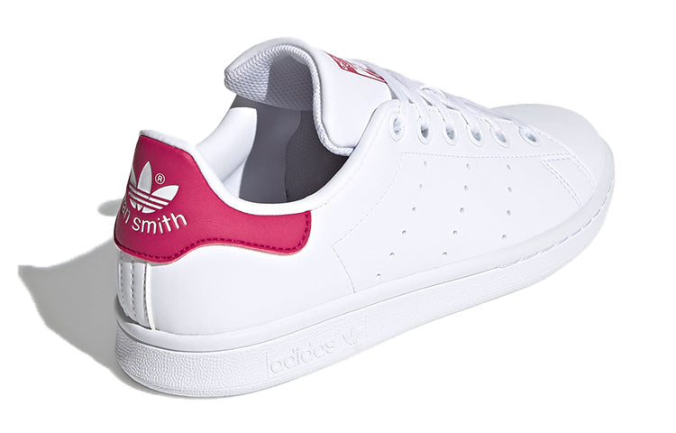(GS) adidas originals Stan Smith J 'White Rose Red' FX7522