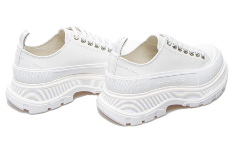 (WMNS) Alexander McQueen Tread Slick Lace Up Low 'White' 633902WHZ629071