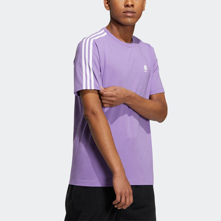 adidas Neo Essentials 3-Stripes T-Shirts 'Purple' HY2671